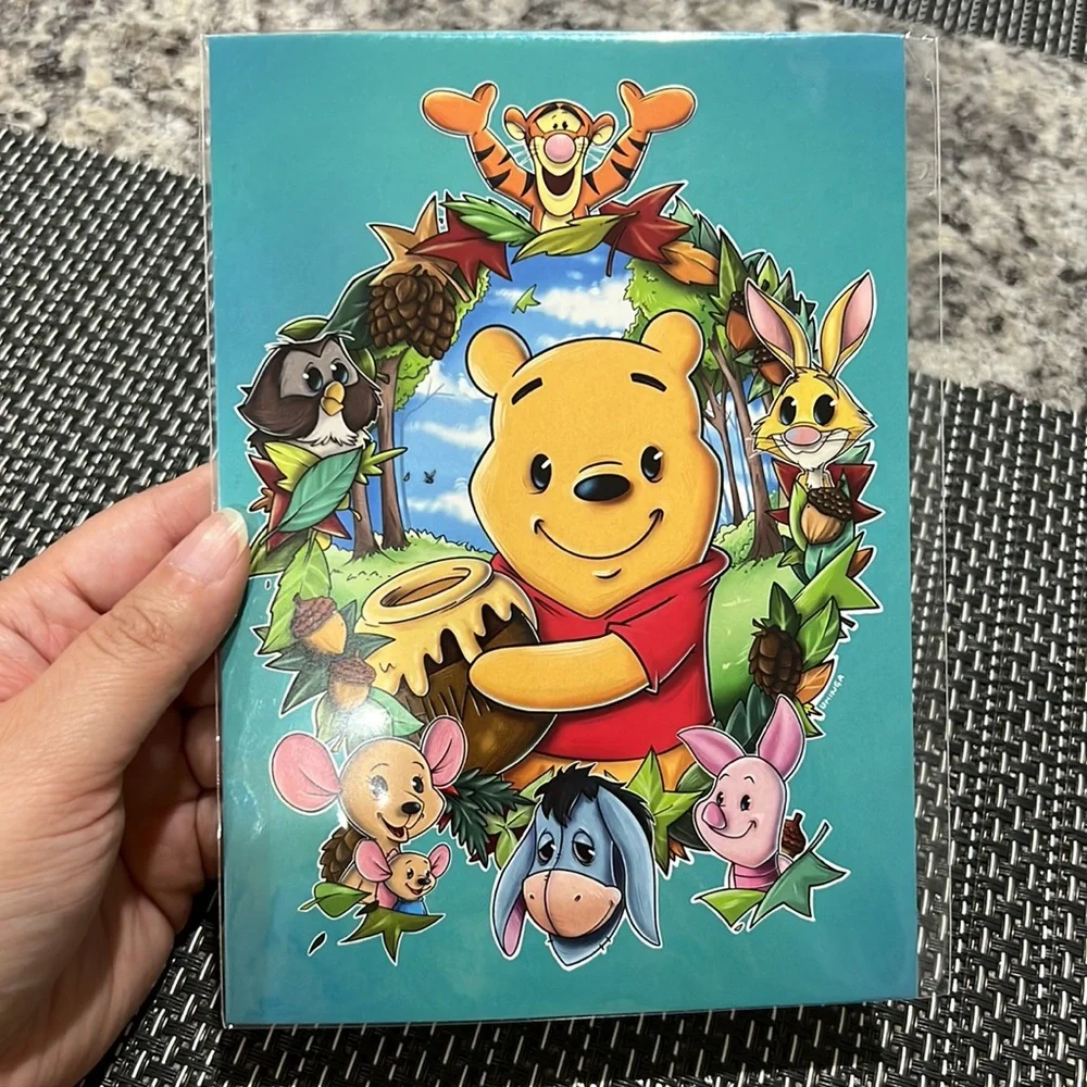 Disney Parks Winnie the Pooh WonderGround Gallery Artwork Postcard Disneyland